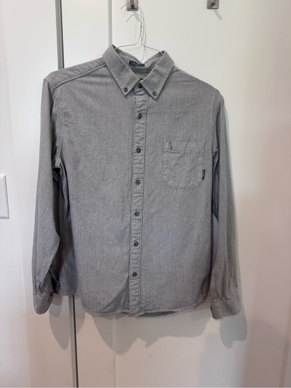 Eddie Bauer Light Gray Button-Down Shirt